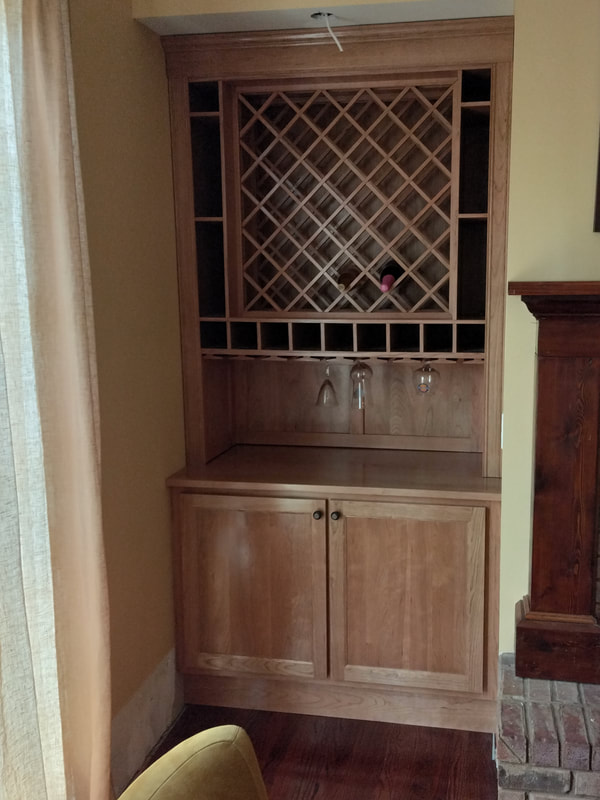 Custom Cabinets Built in Bookshelves Living Room Brookhaven Atlanta Smyrna Alpharetta Roswell Wine Bar